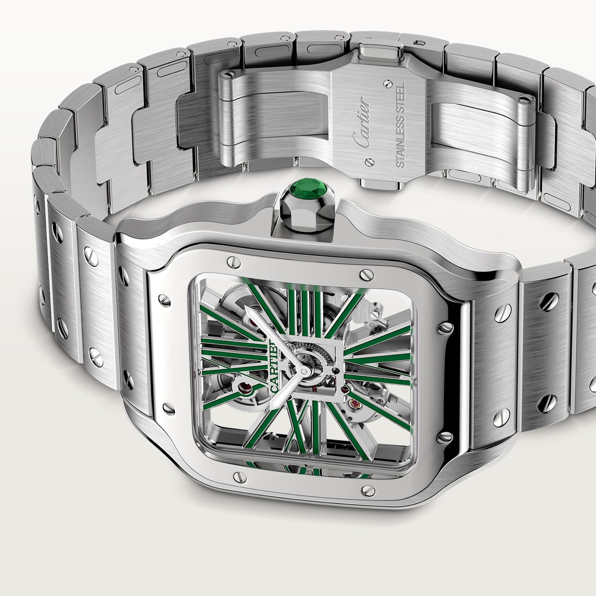Santos de Cartier skeleton watch, image 6