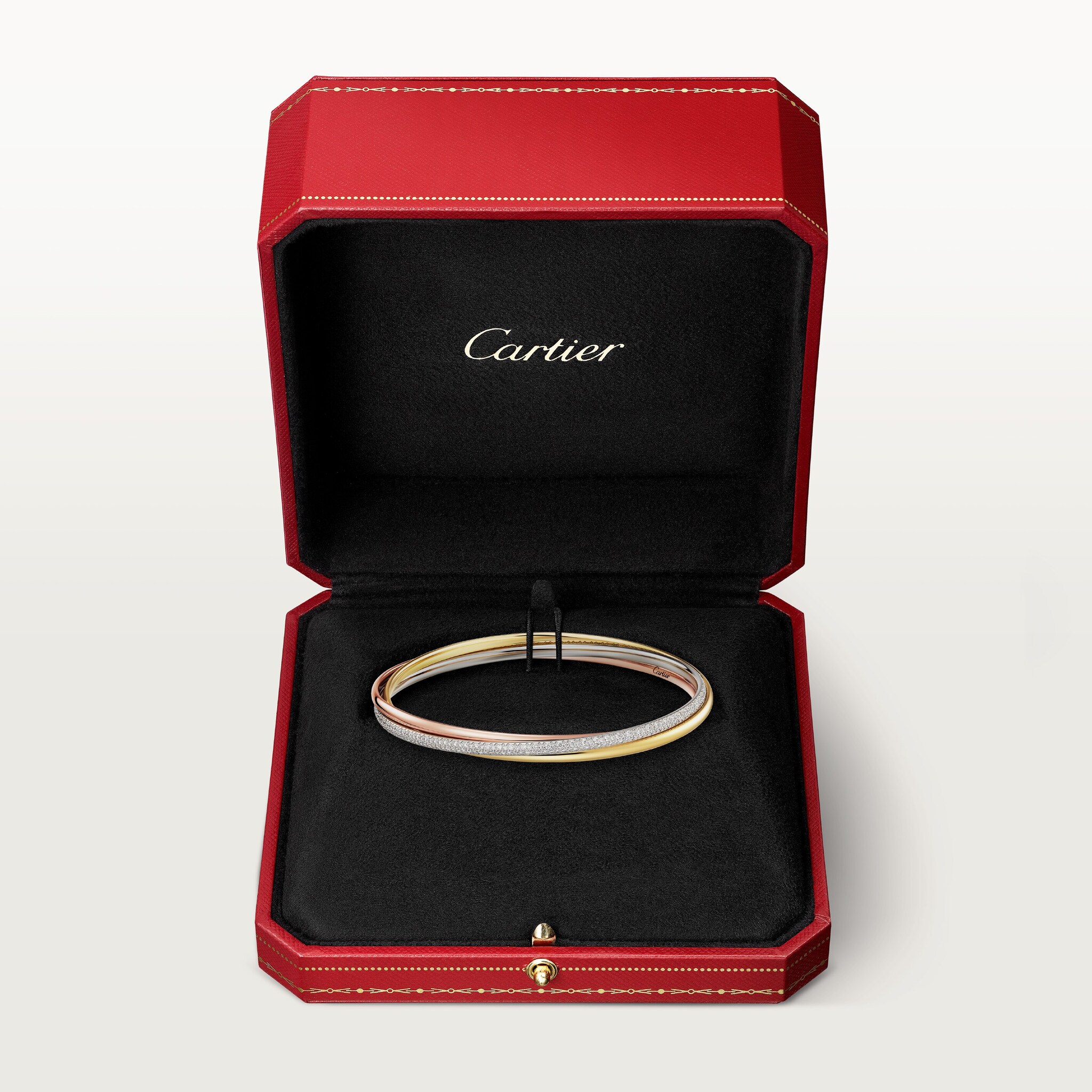 Trinity bracelet, small model, half-paved, image 8