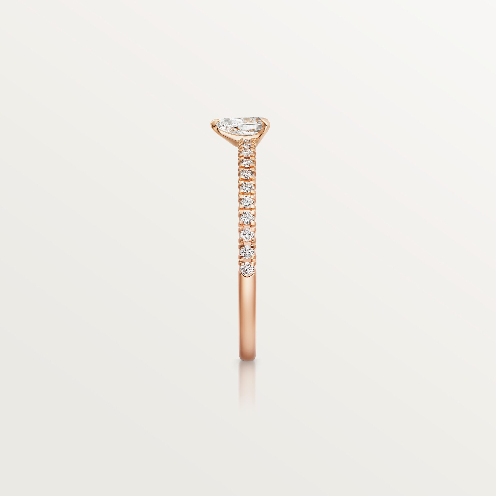 Etincelle de Cartier ring, pear-shaped diamond, paved, image 6