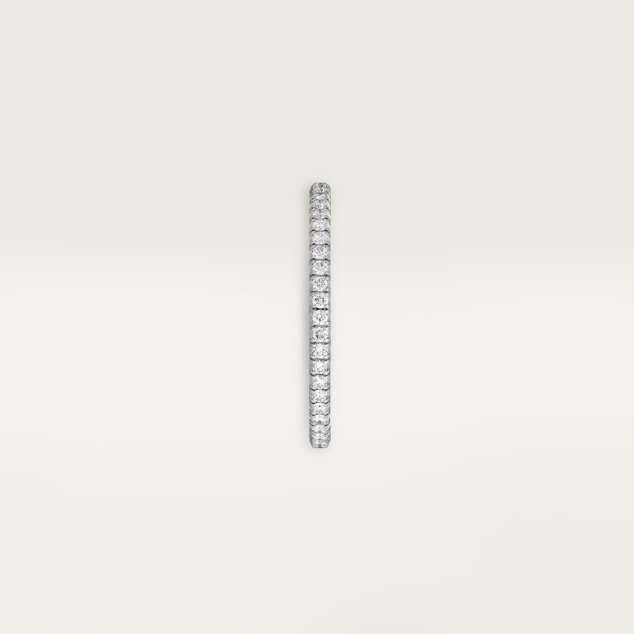 Etincelle de Cartier wedding band, 1.5 mm width, paved, image 5