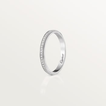 Cartier d'Amour wedding ring, 2.3 mm width, paved Cartier d'Amour wedding ring, 2.3 mm width, paved