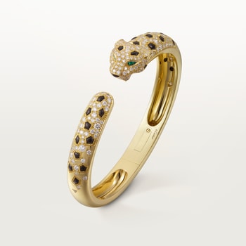 Panthère de Cartier bracelet, medium model, half-paved