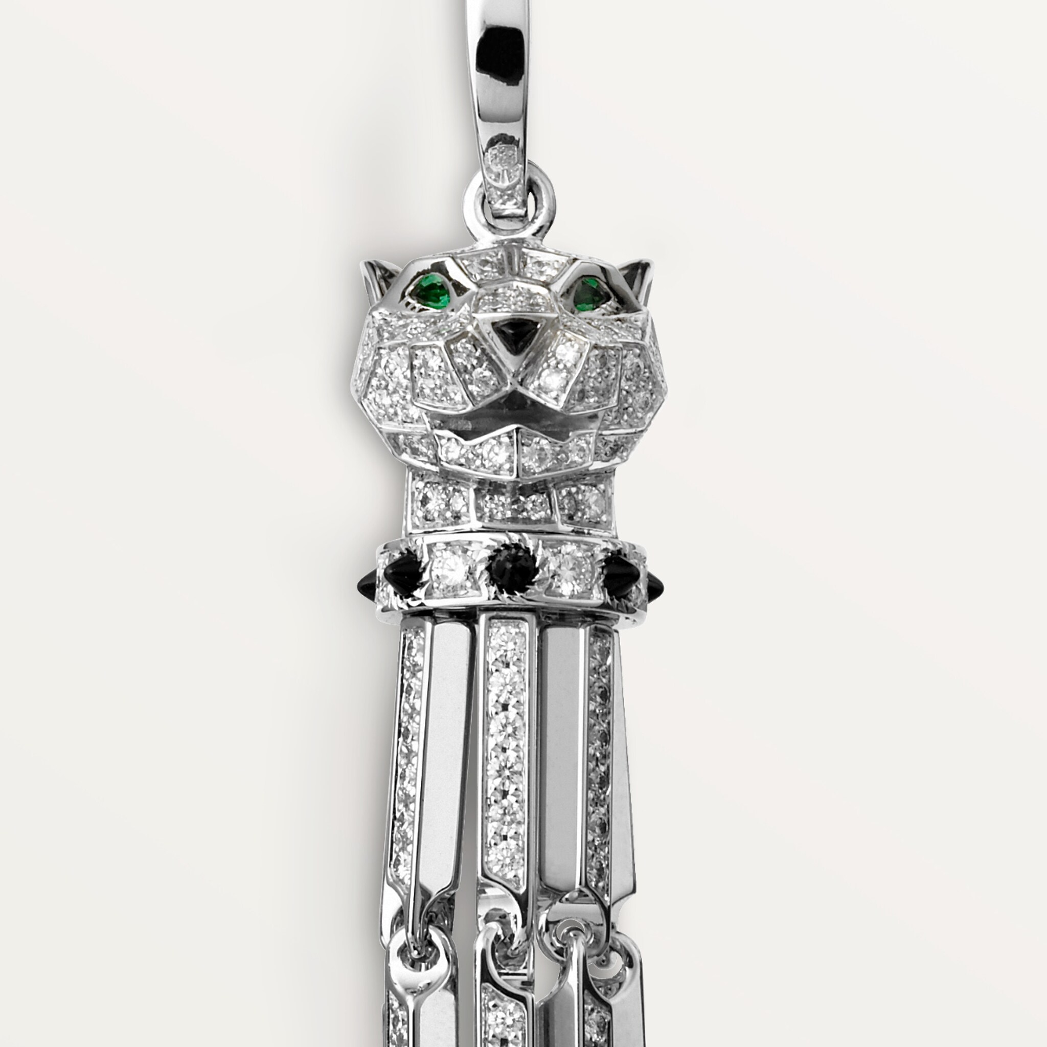 Panth&egrave;re de Cartier earrings, small model, paved