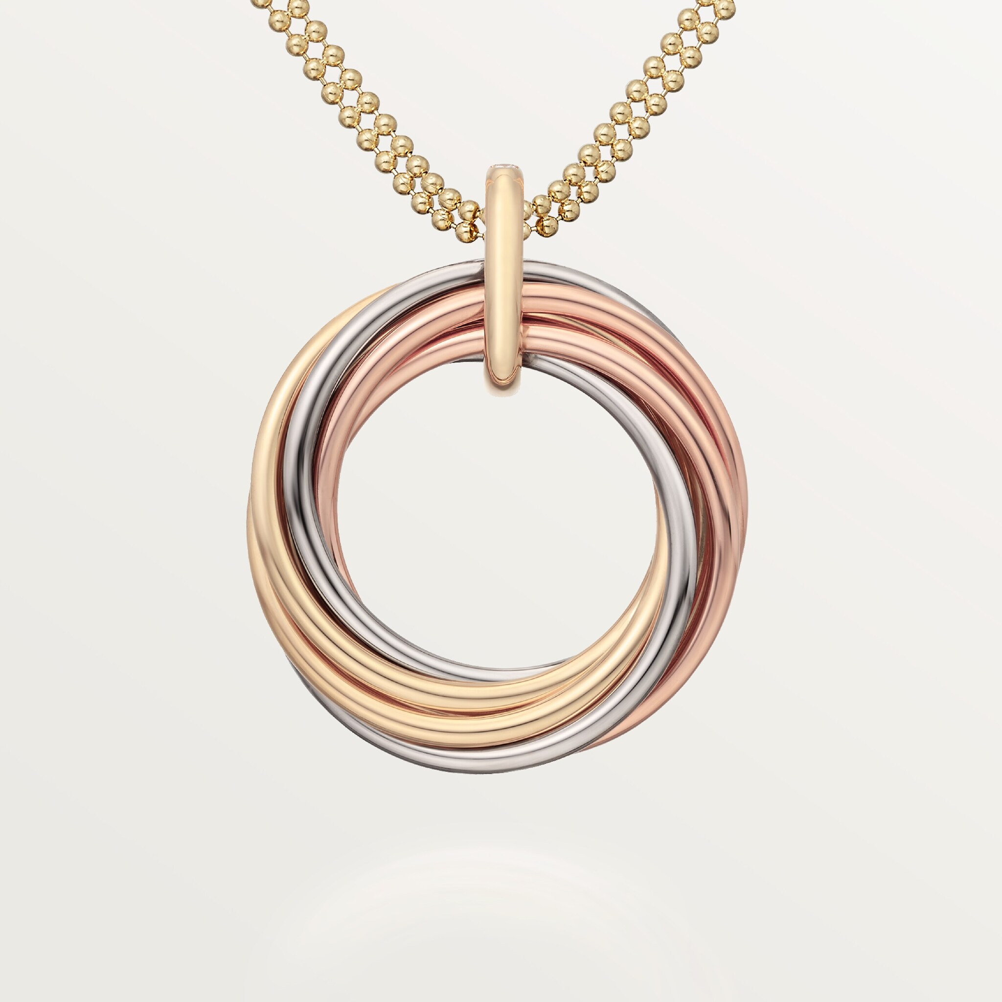 Trinity pendant, seven rows, diamonds, image 6