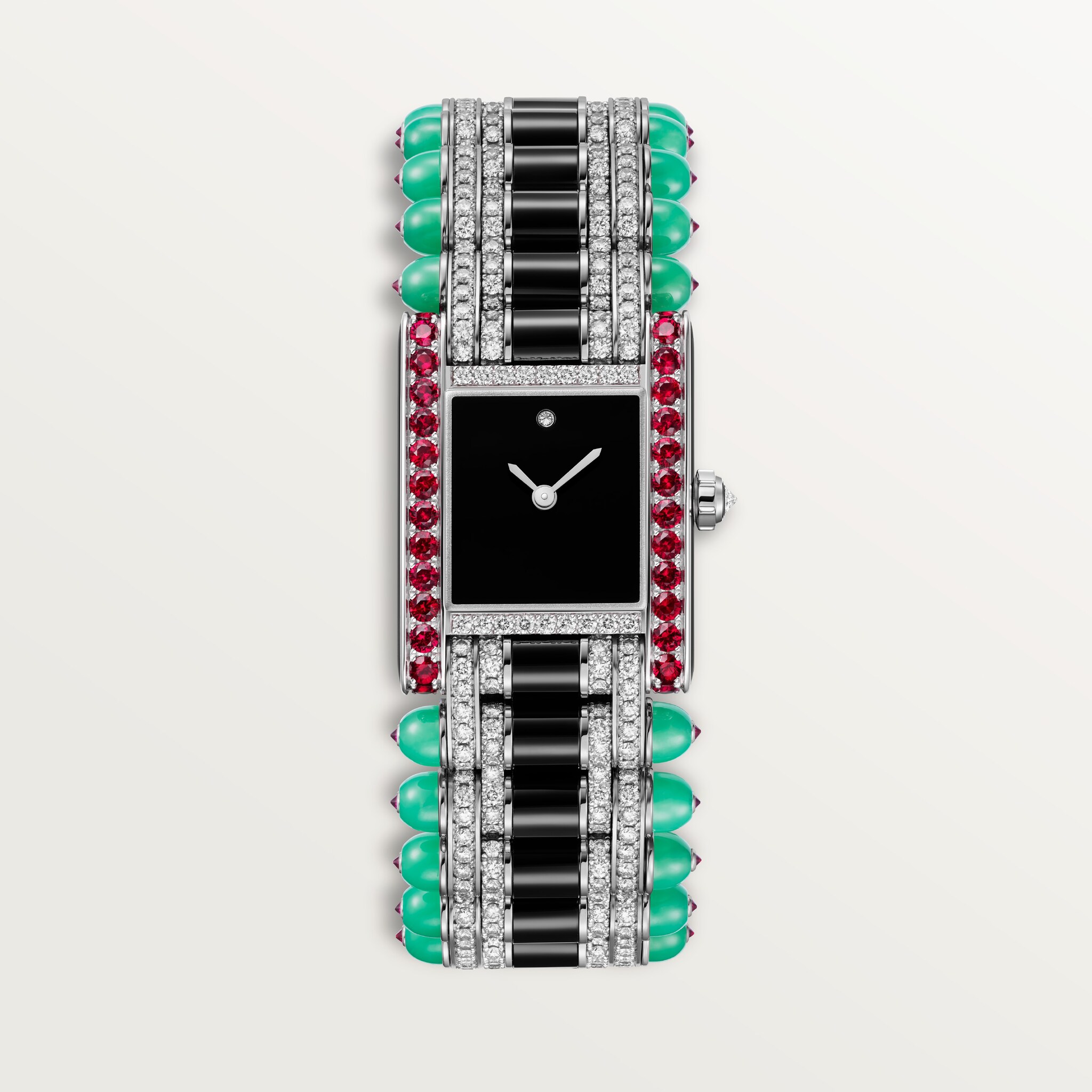 Tank jewelry watch