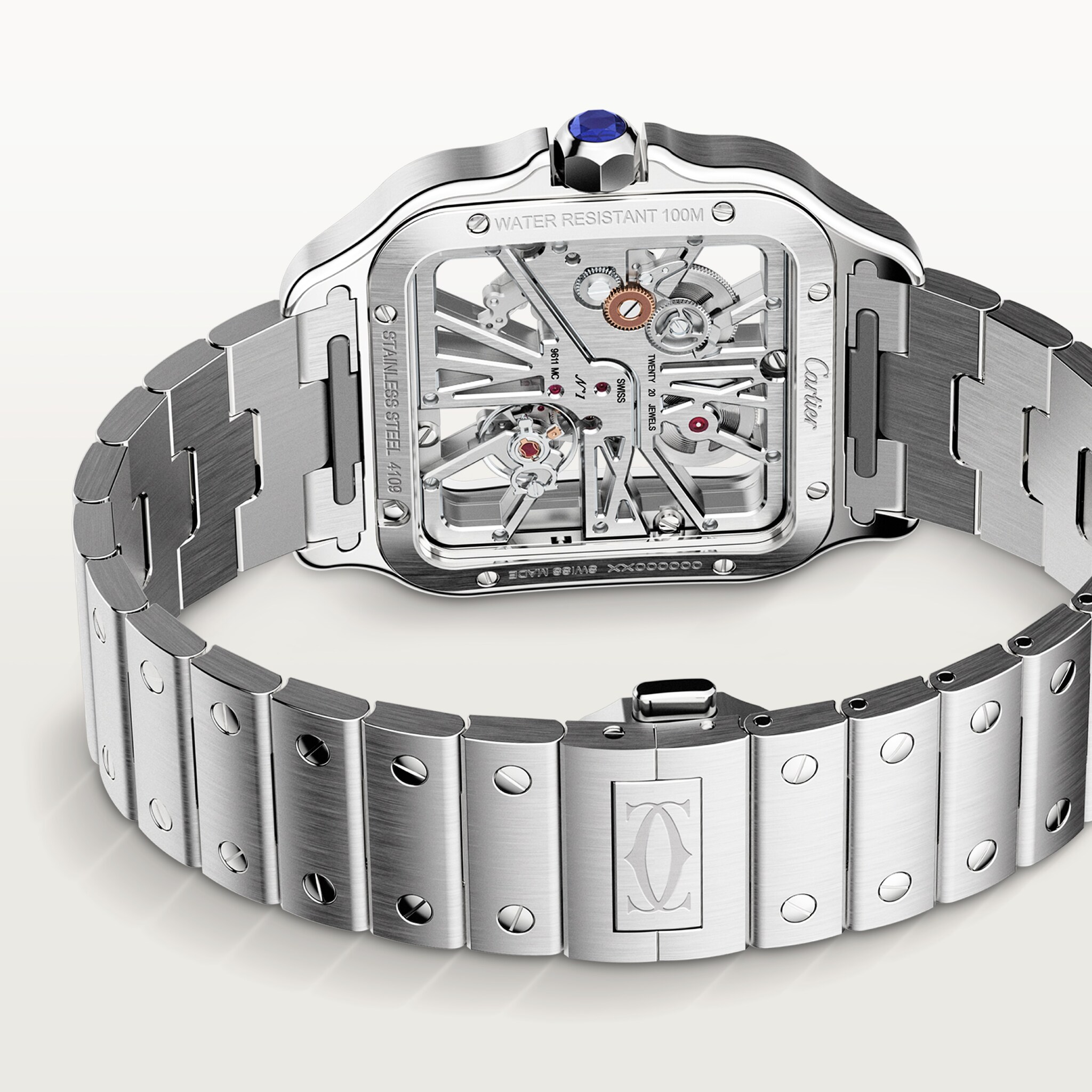 Santos de Cartier skeleton watch, image 7
