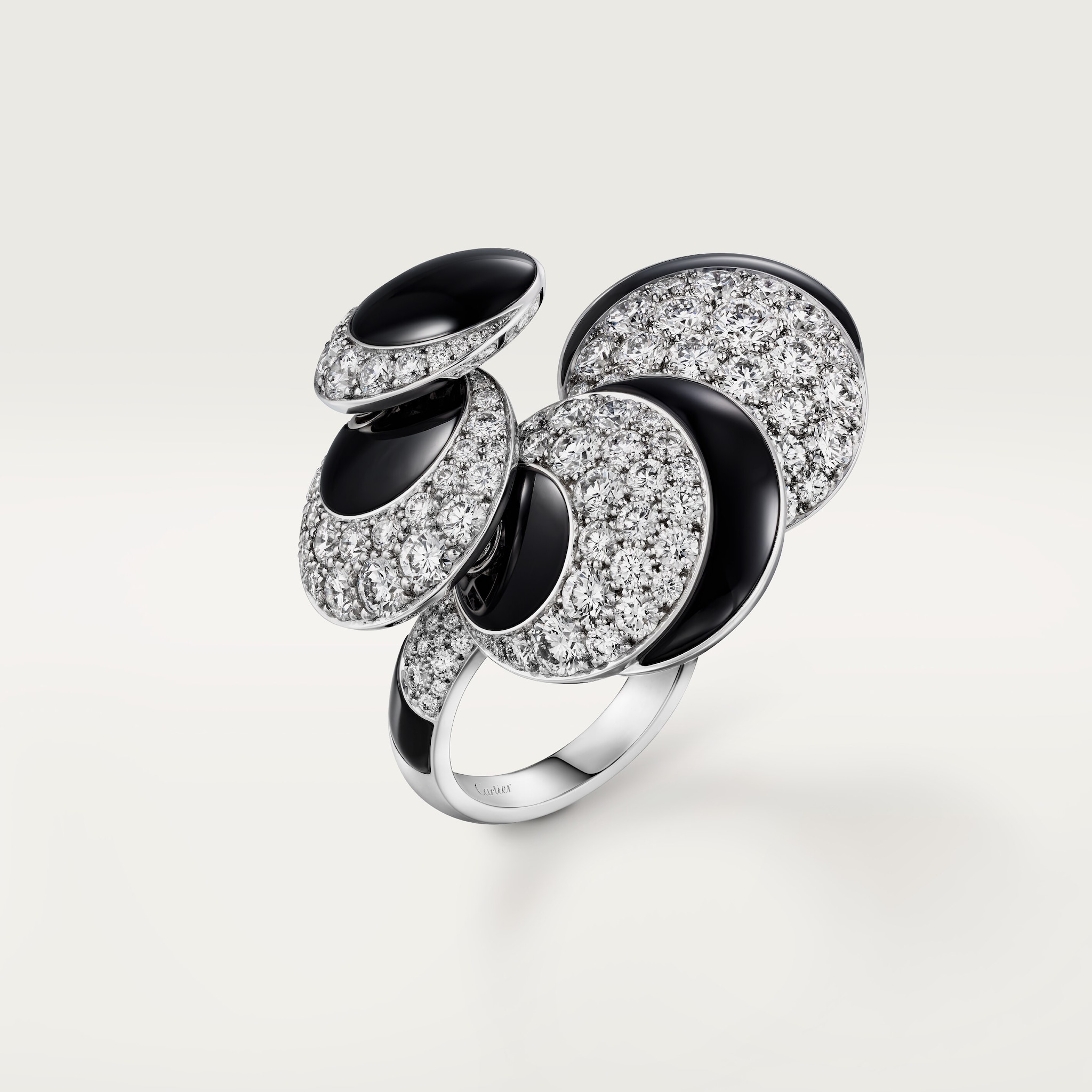 Cartier Libre Polymorph ring, onyx, transformable