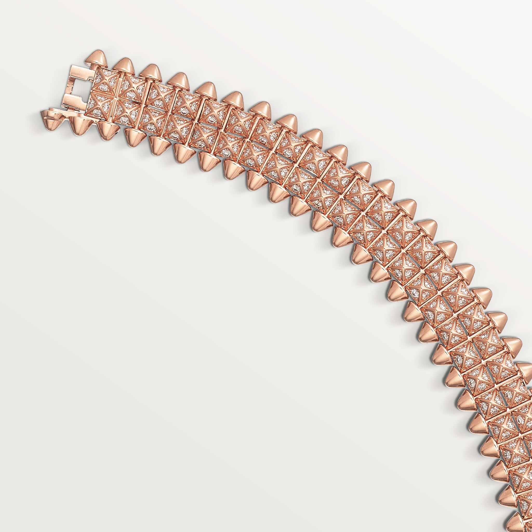 Clash de Cartier bracelet, flexible, double row, paved , image 5