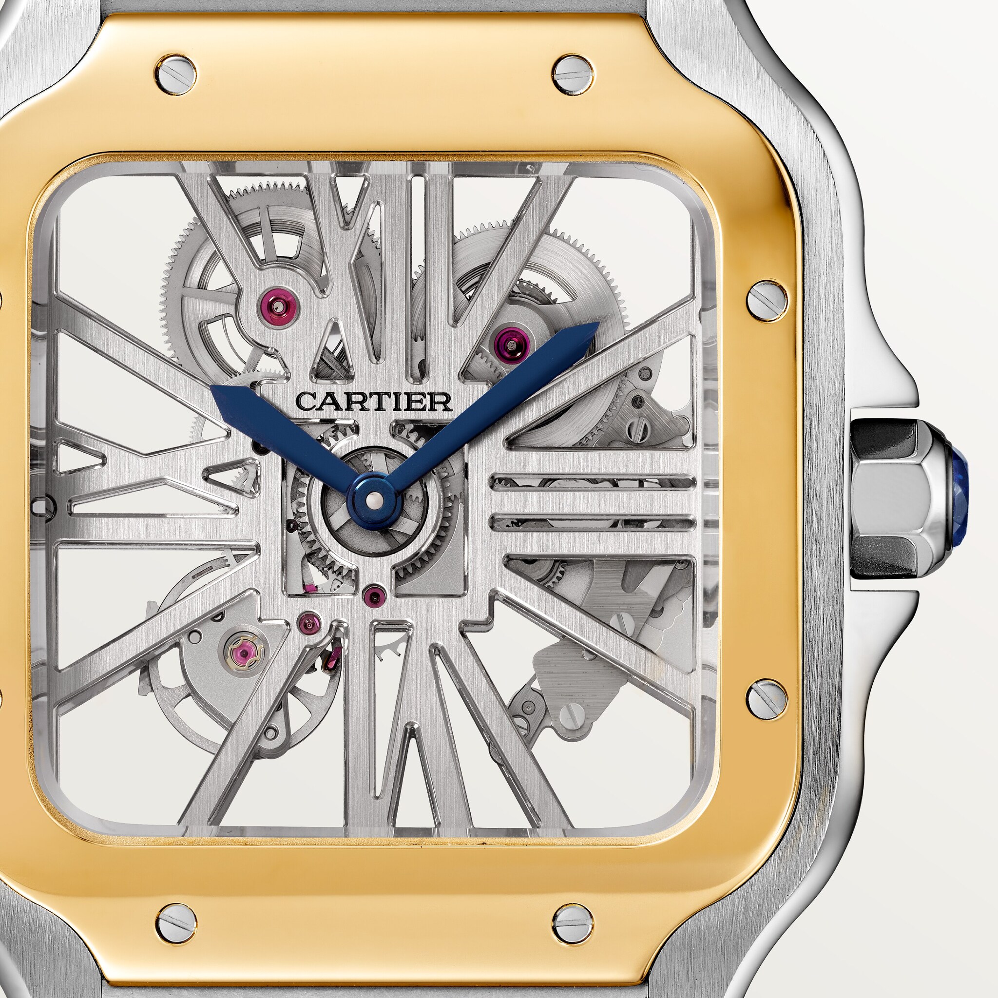 Santos de Cartier skeleton watch