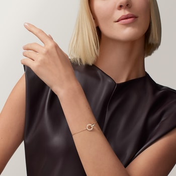 #LOVE# bracelet, on chain, paved #LOVE# bracelet, on chain, paved