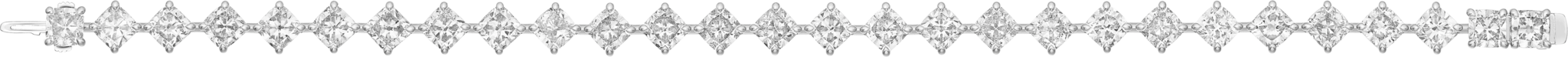 Essential Lines bracelet, cushion-cut diamonds