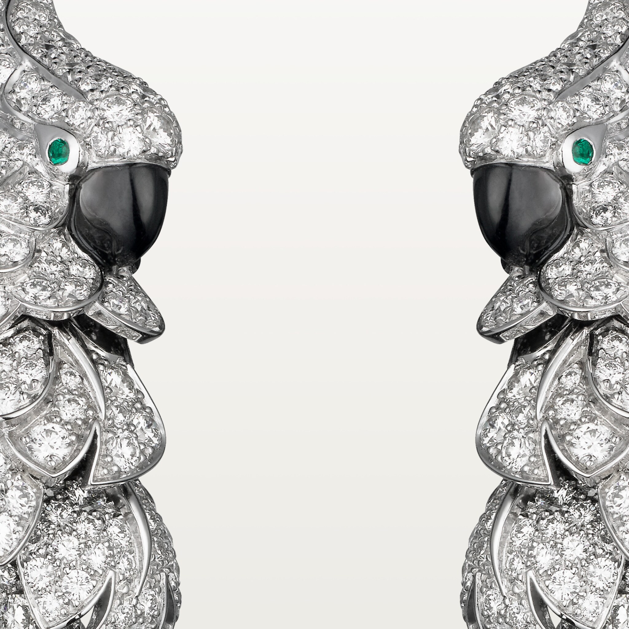 Faune et Flore de Cartier earrings, paved
