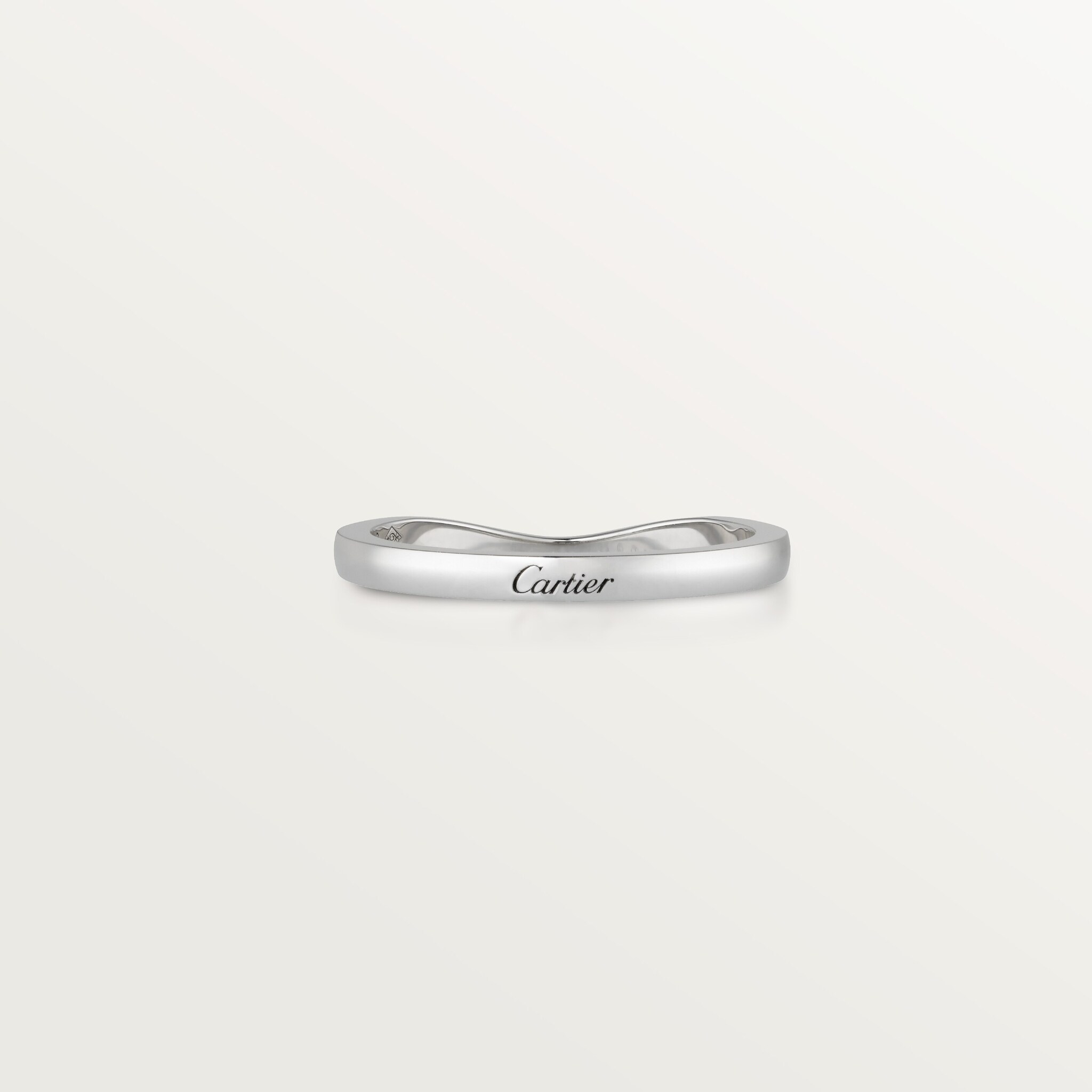 Ballerine wedding band, 2 mm width, image 5