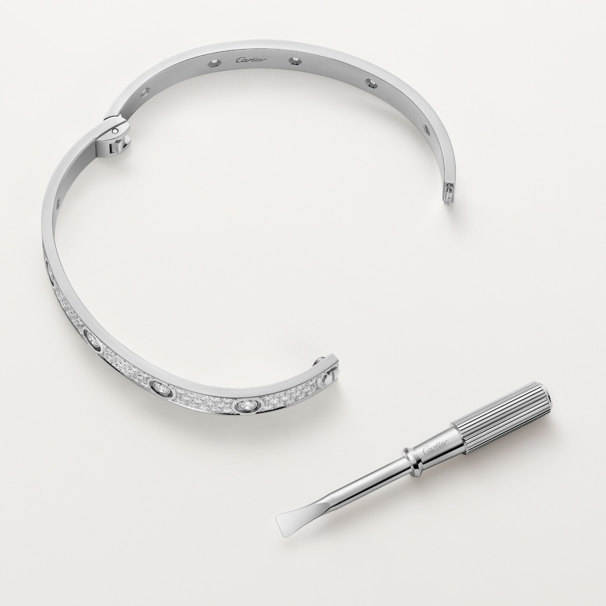 #LOVE# bracelet, classic model, paved, 10 diamonds, image 6