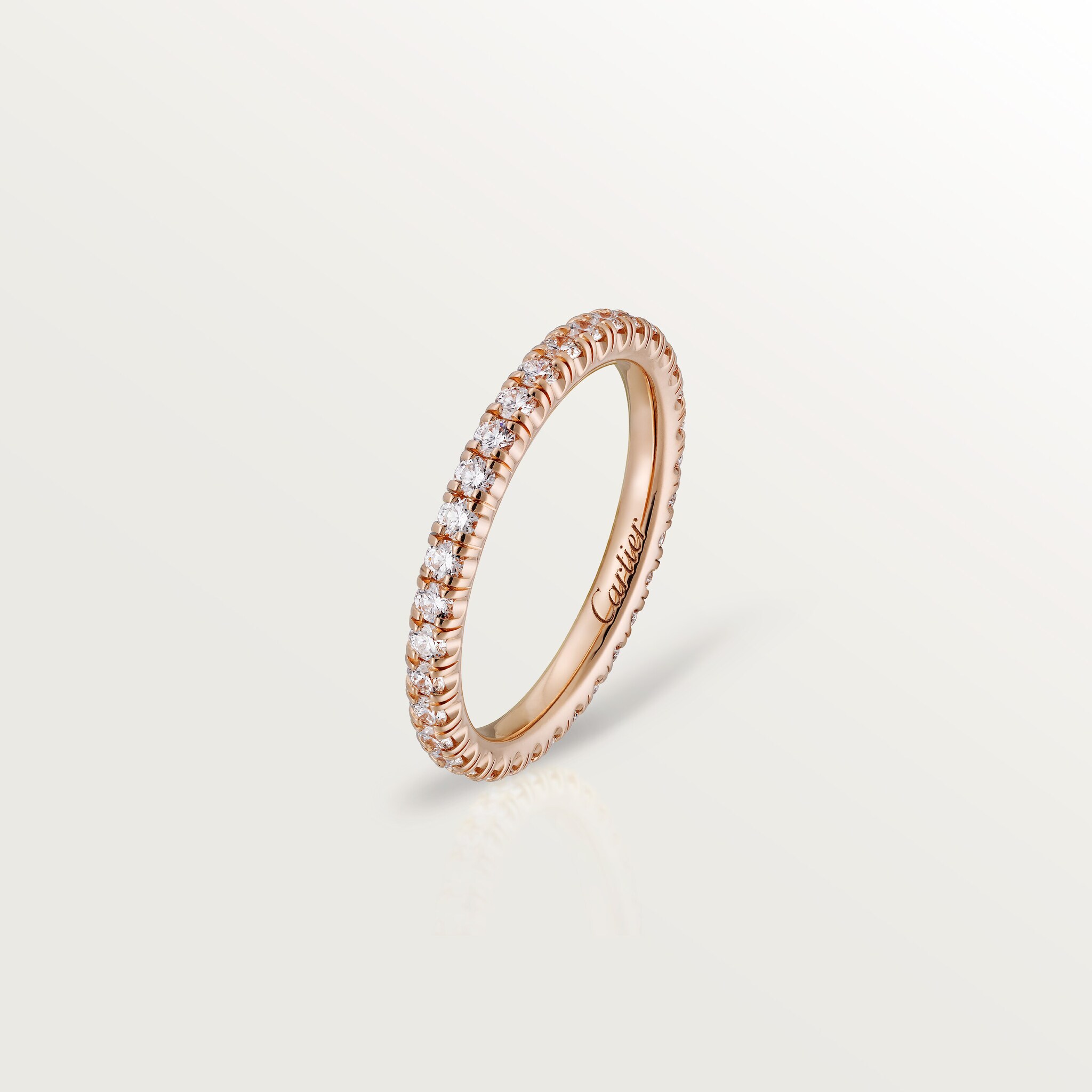 Etincelle de Cartier wedding band, 2 mm width, paved