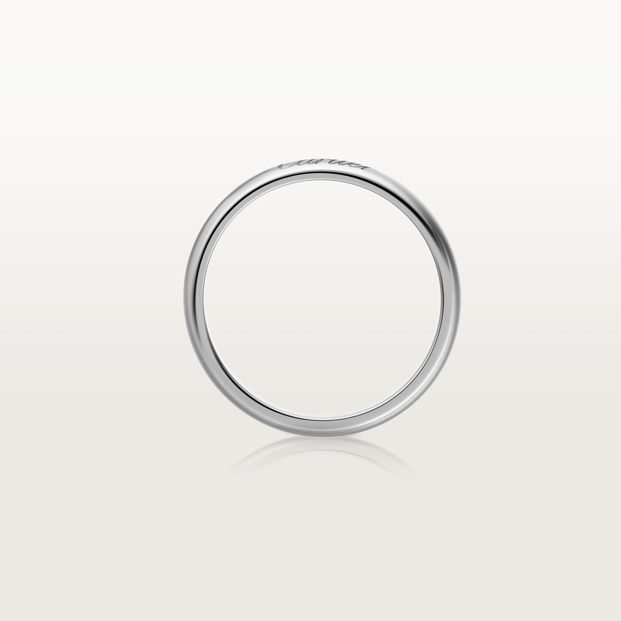 C de Cartier wedding band, 3 mm width