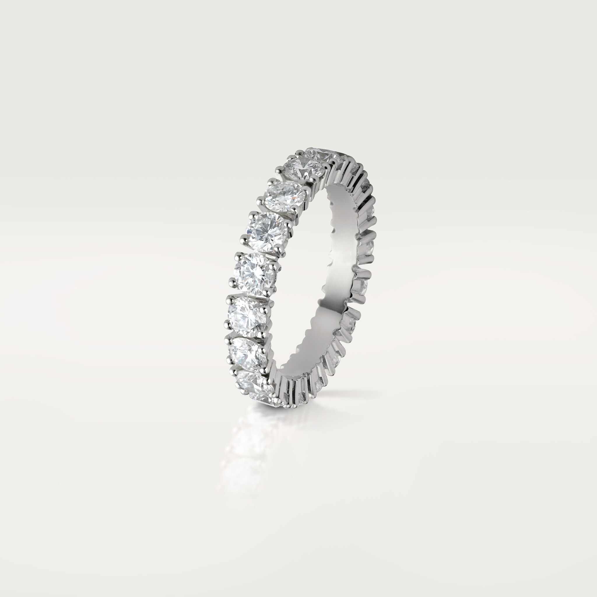 Cartier Destin&eacute;e wedding band, 4.1 mm width, paved 