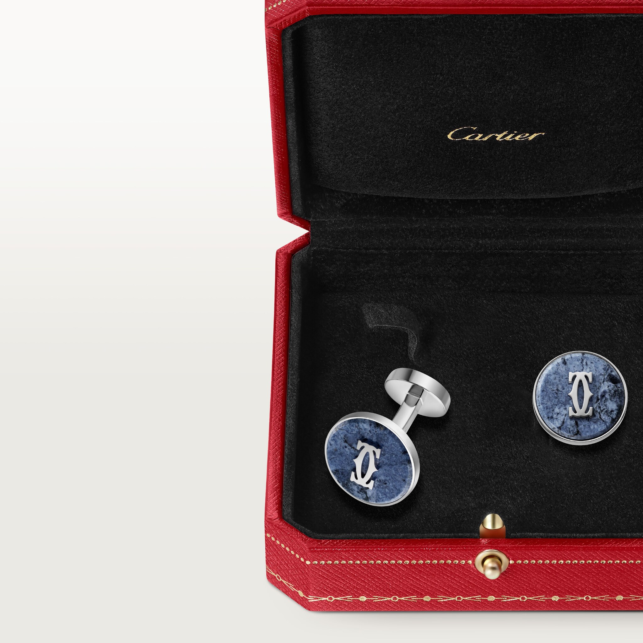 Double C de Cartier cufflinks in dumortierite, image 5