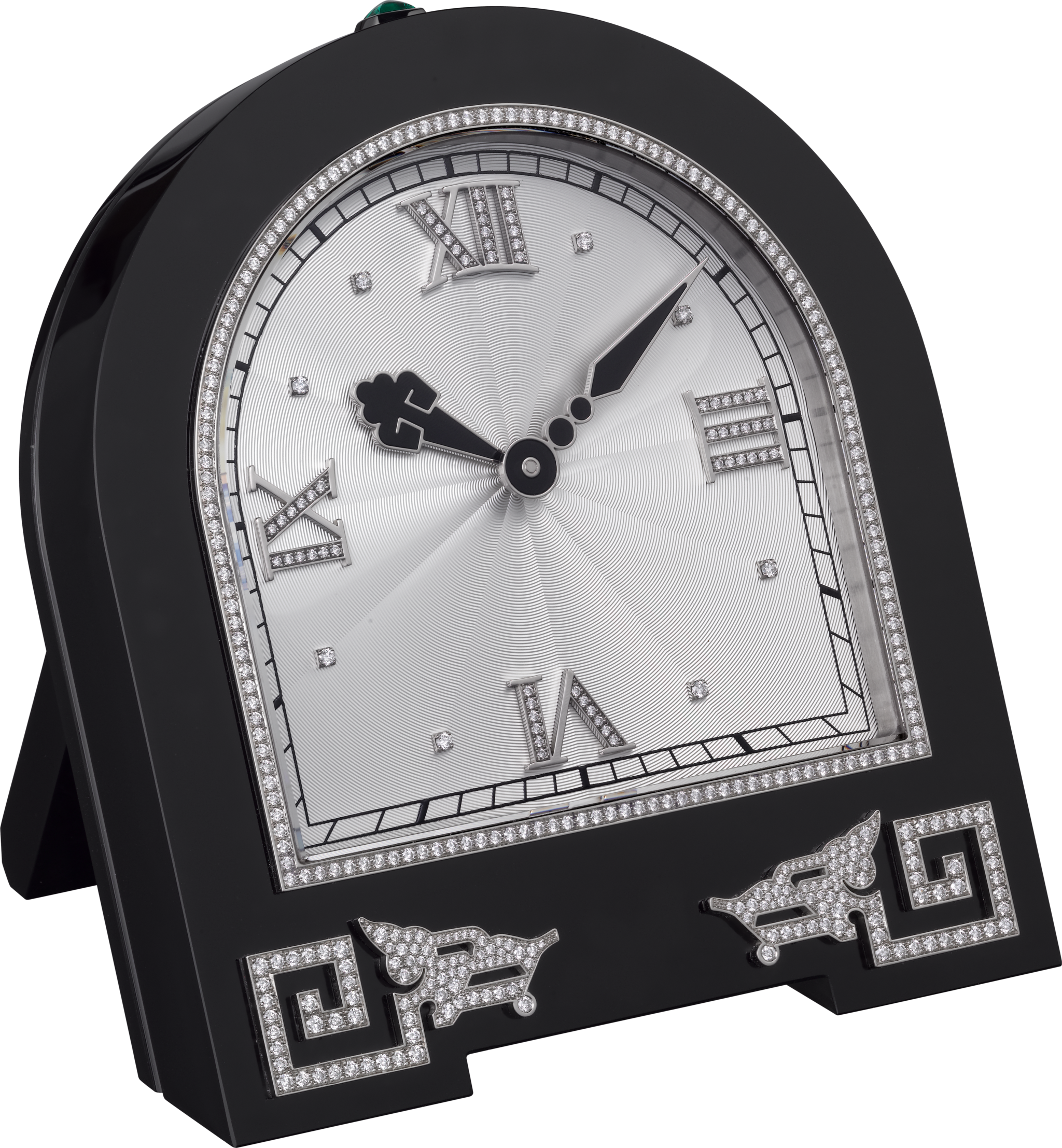 High Jewelry dragon clock