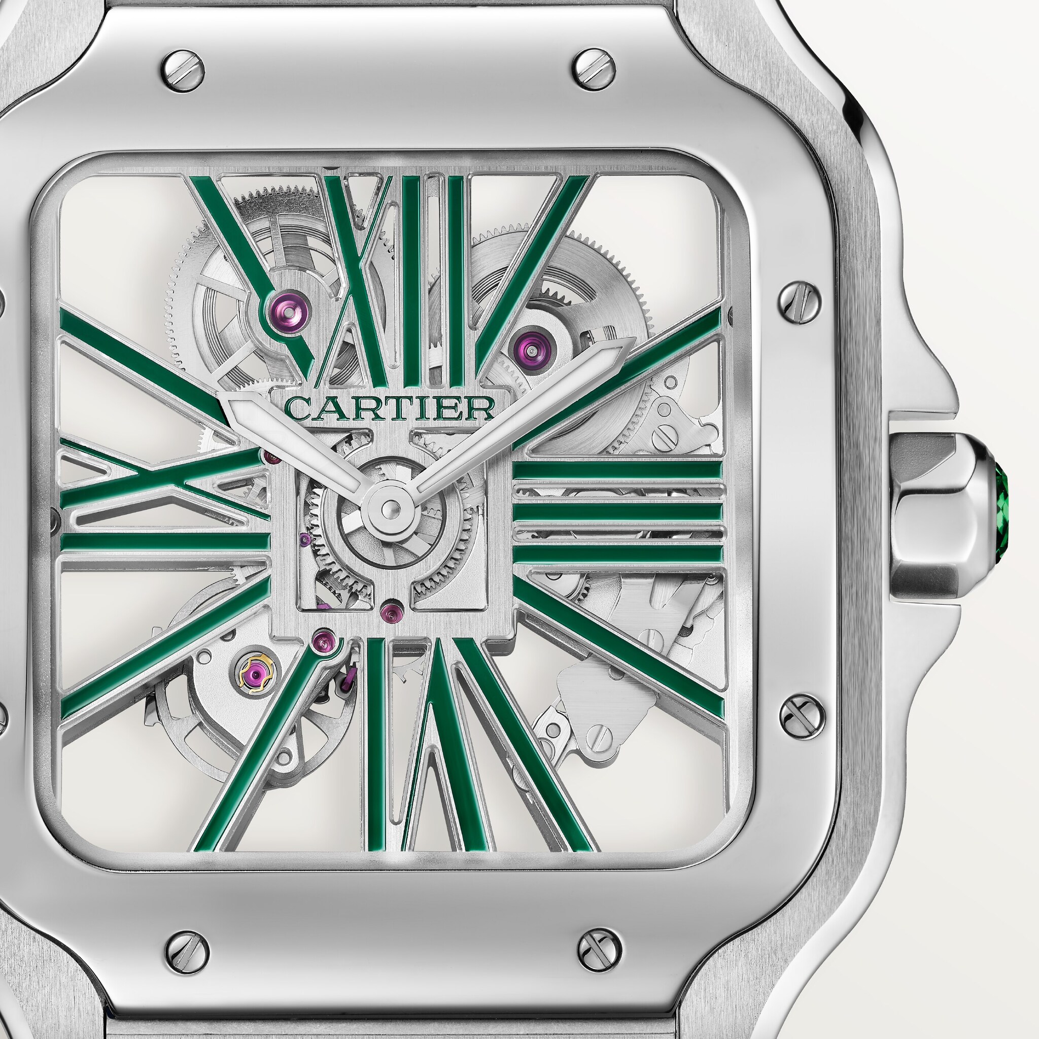 Santos de Cartier skeleton watch, image 7