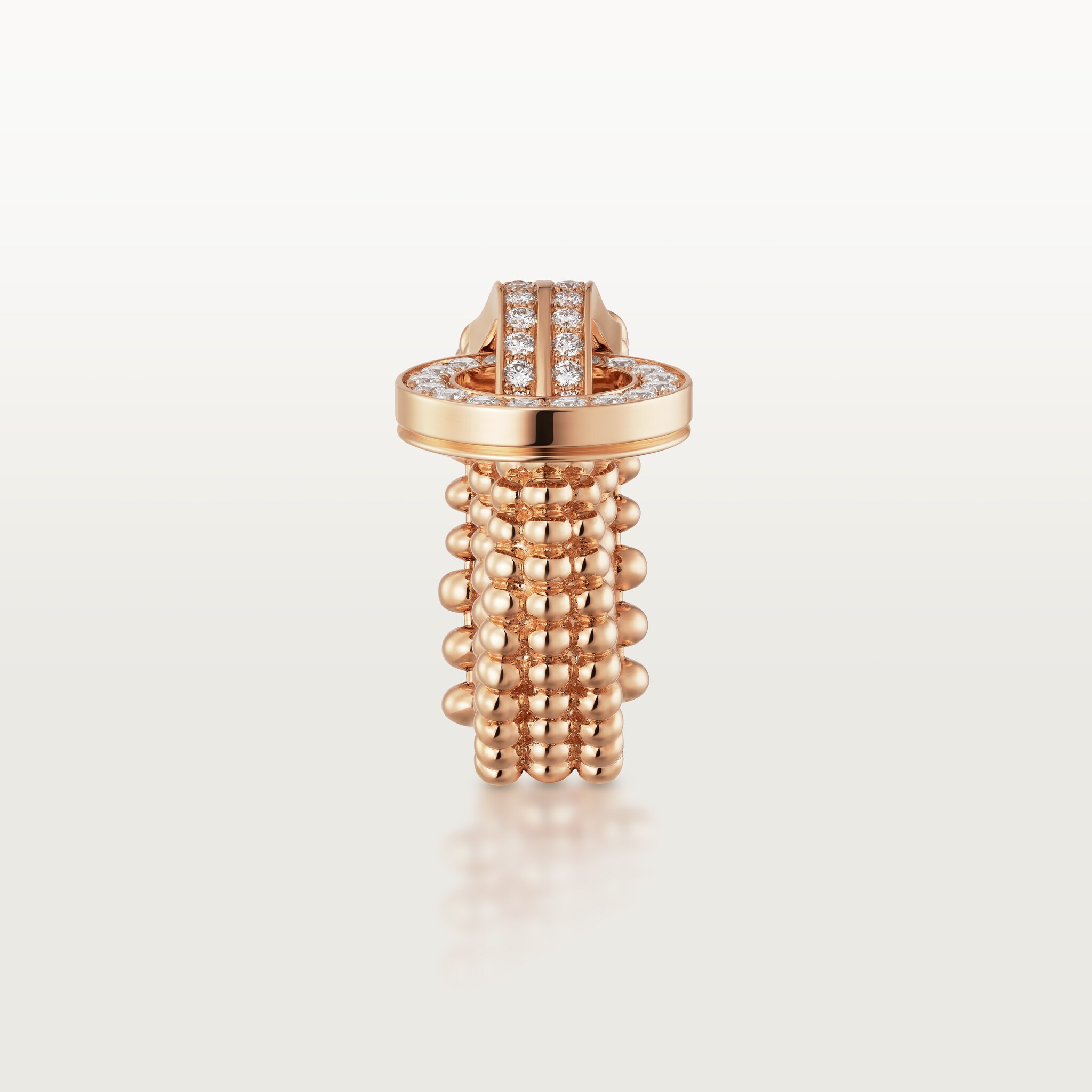 Agrafe ring, half-paved, image 7