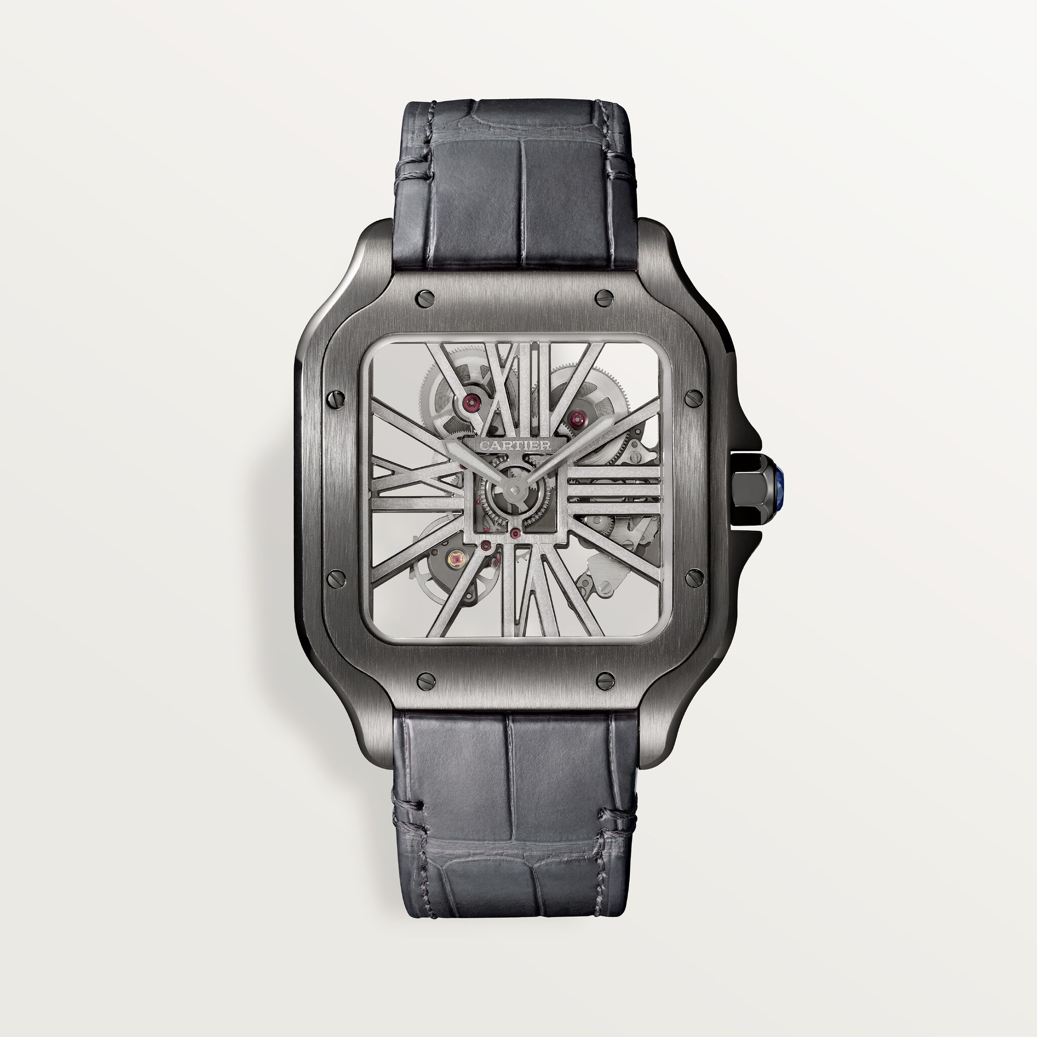 Santos de Cartier skeleton watch