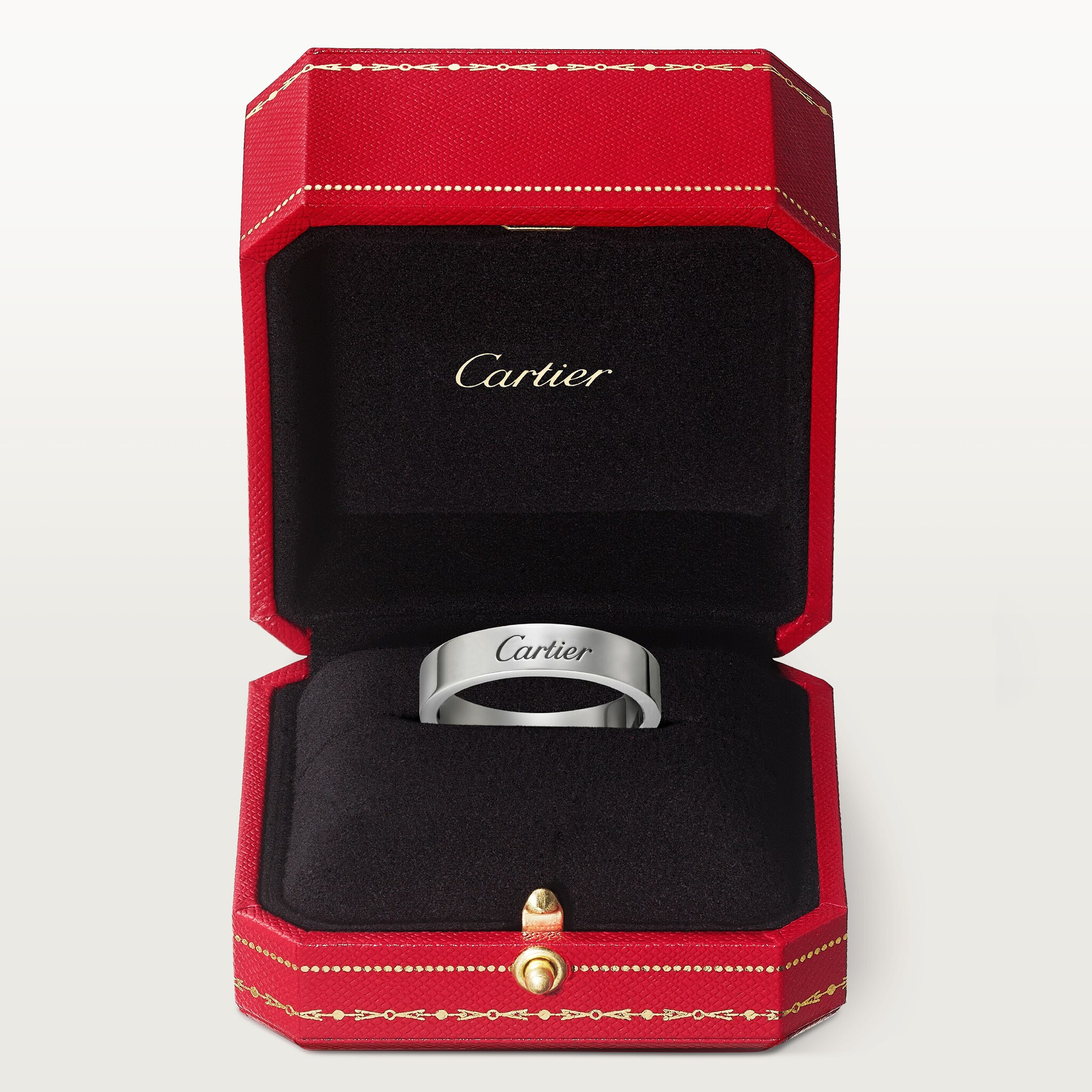 C de Cartier wedding band, 4 mm width, image 3