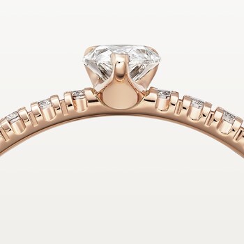 Cartier pave engagement ring Clearance
