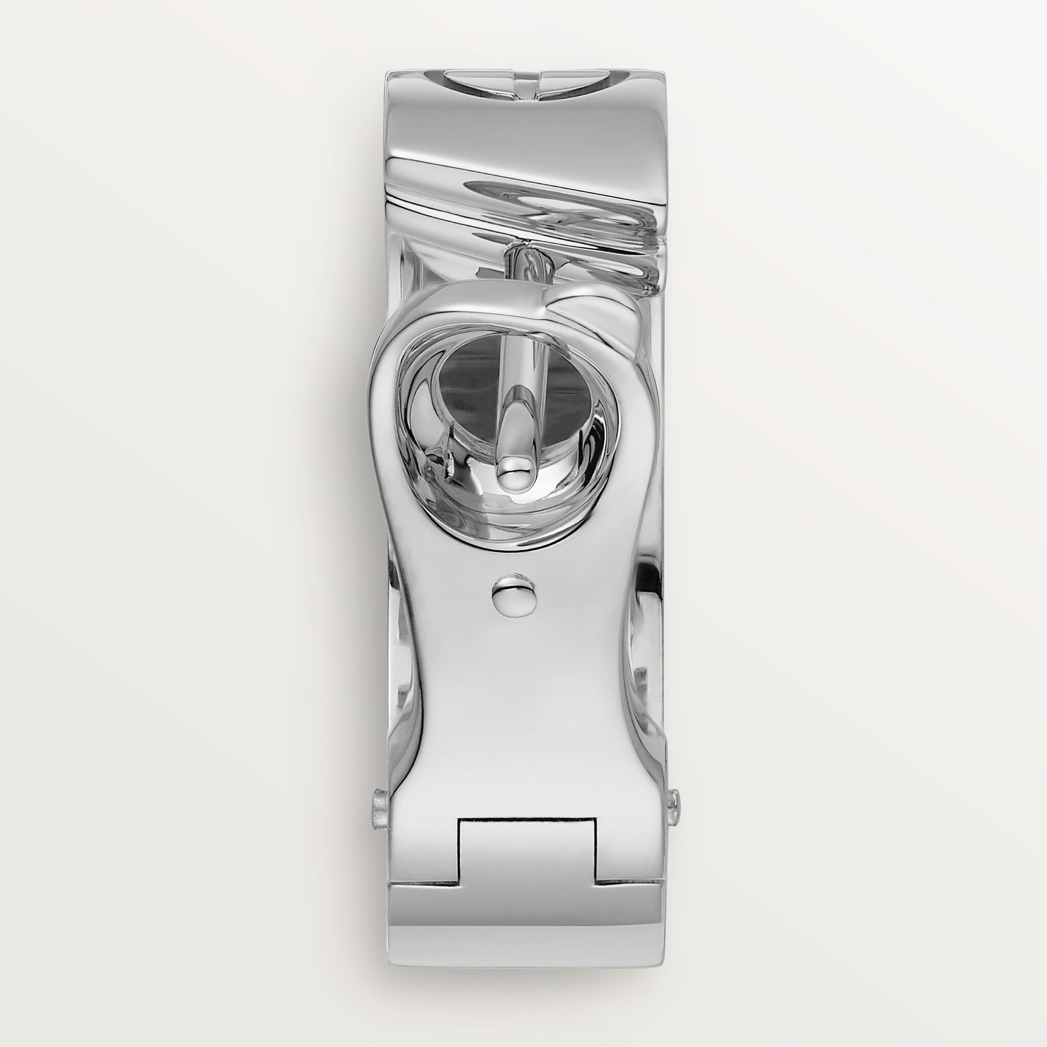 #LOVE# hoop earrings, classic model, 2 diamonds