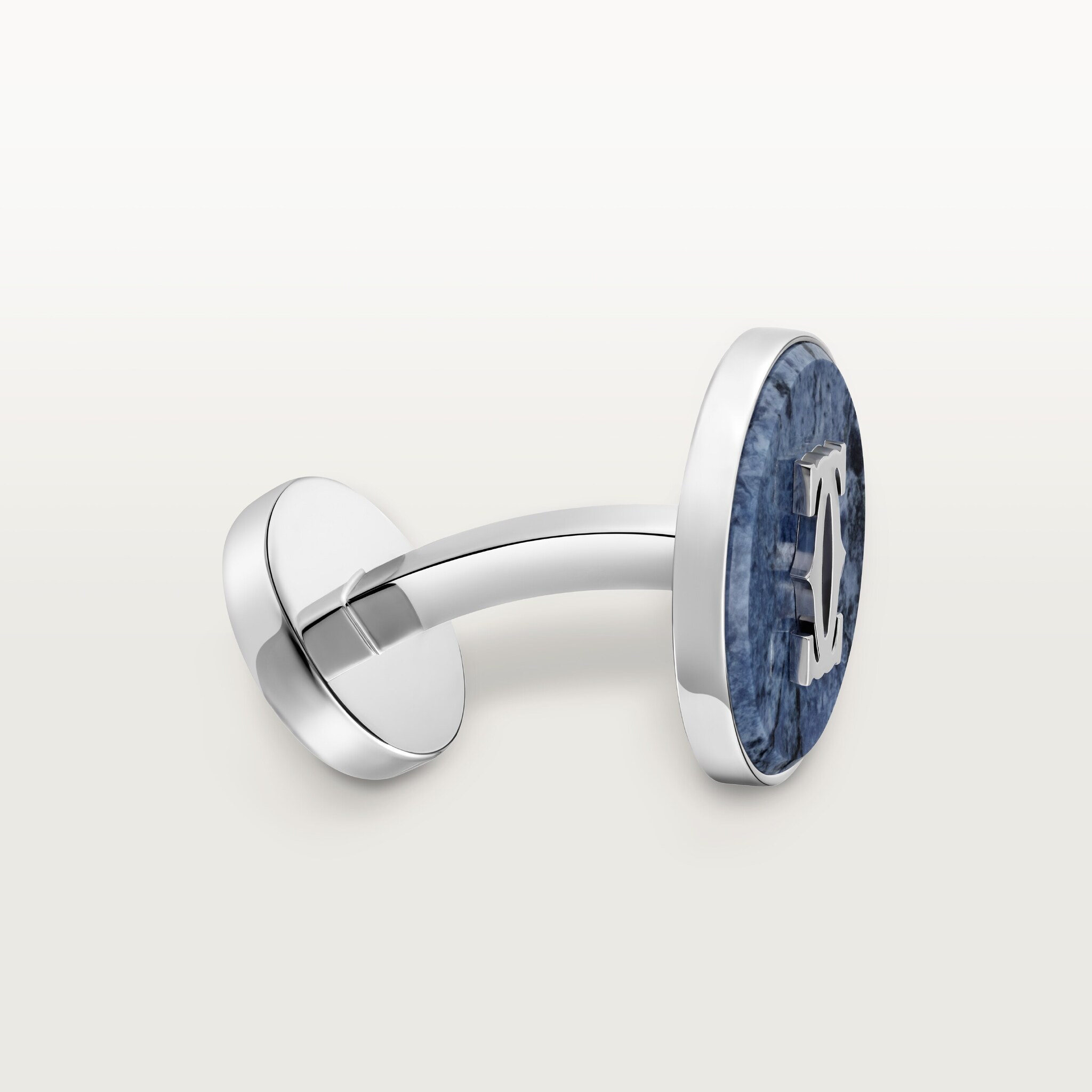 Double C de Cartier cufflinks in dumortierite
