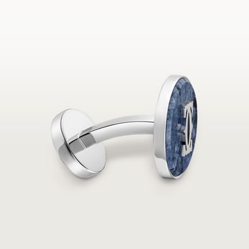 Double C de Cartier cufflinks in dumortierite Double C de Cartier cufflinks in dumortierite