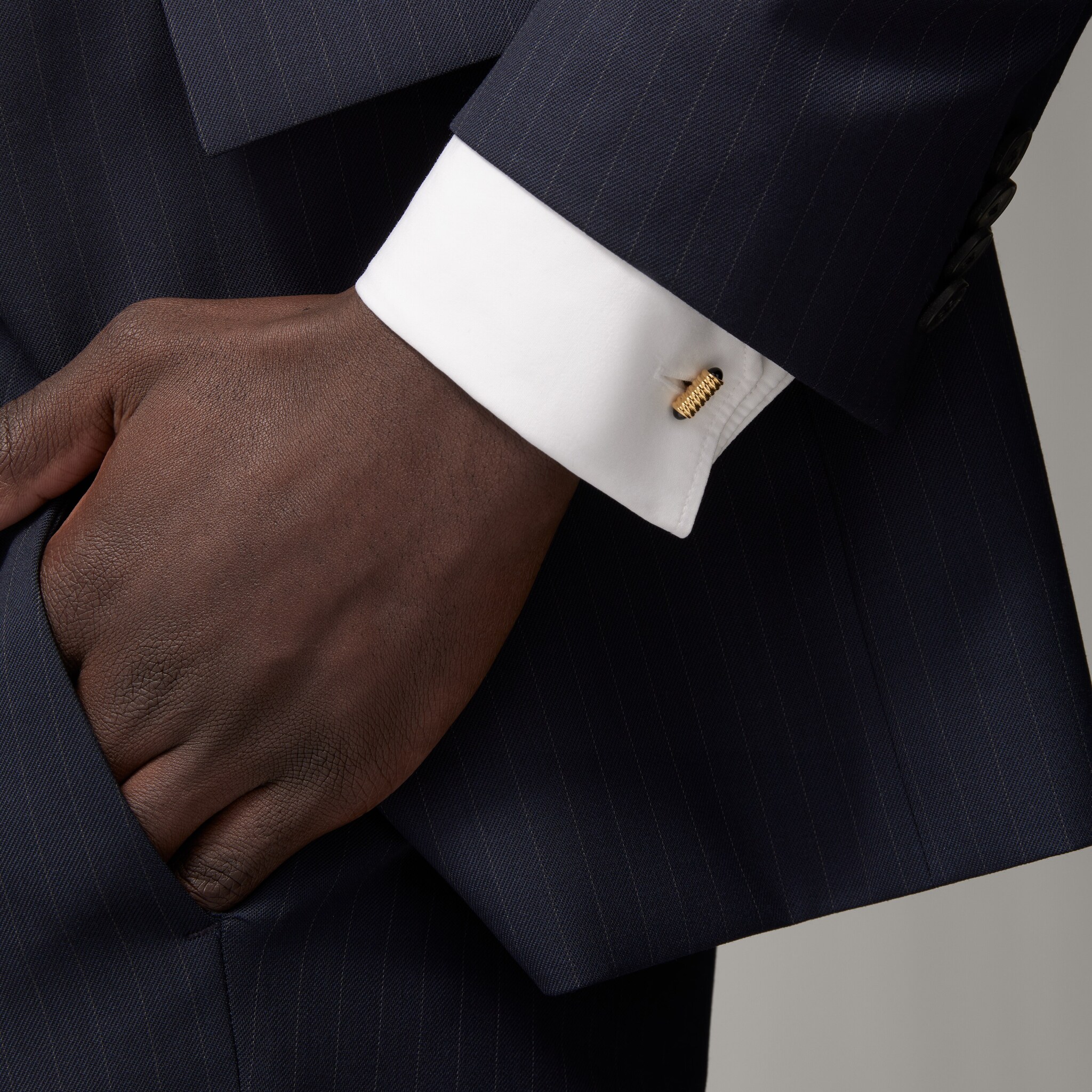 Cufflinks with spring motif