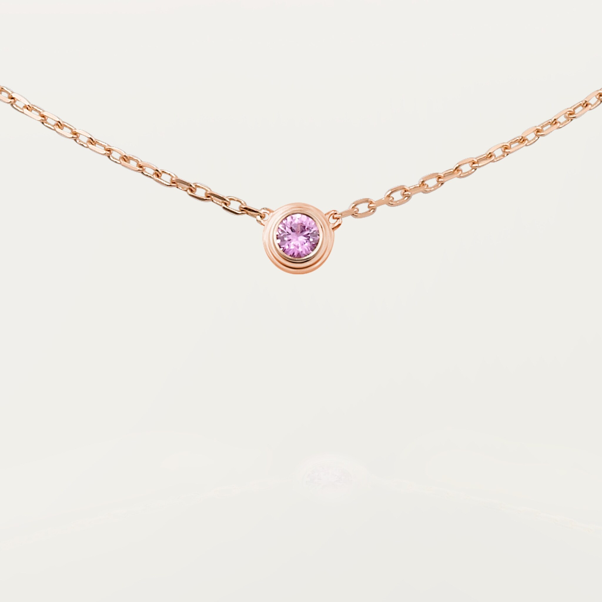 Cartier d'Amour pendant, pink sapphire, image 6