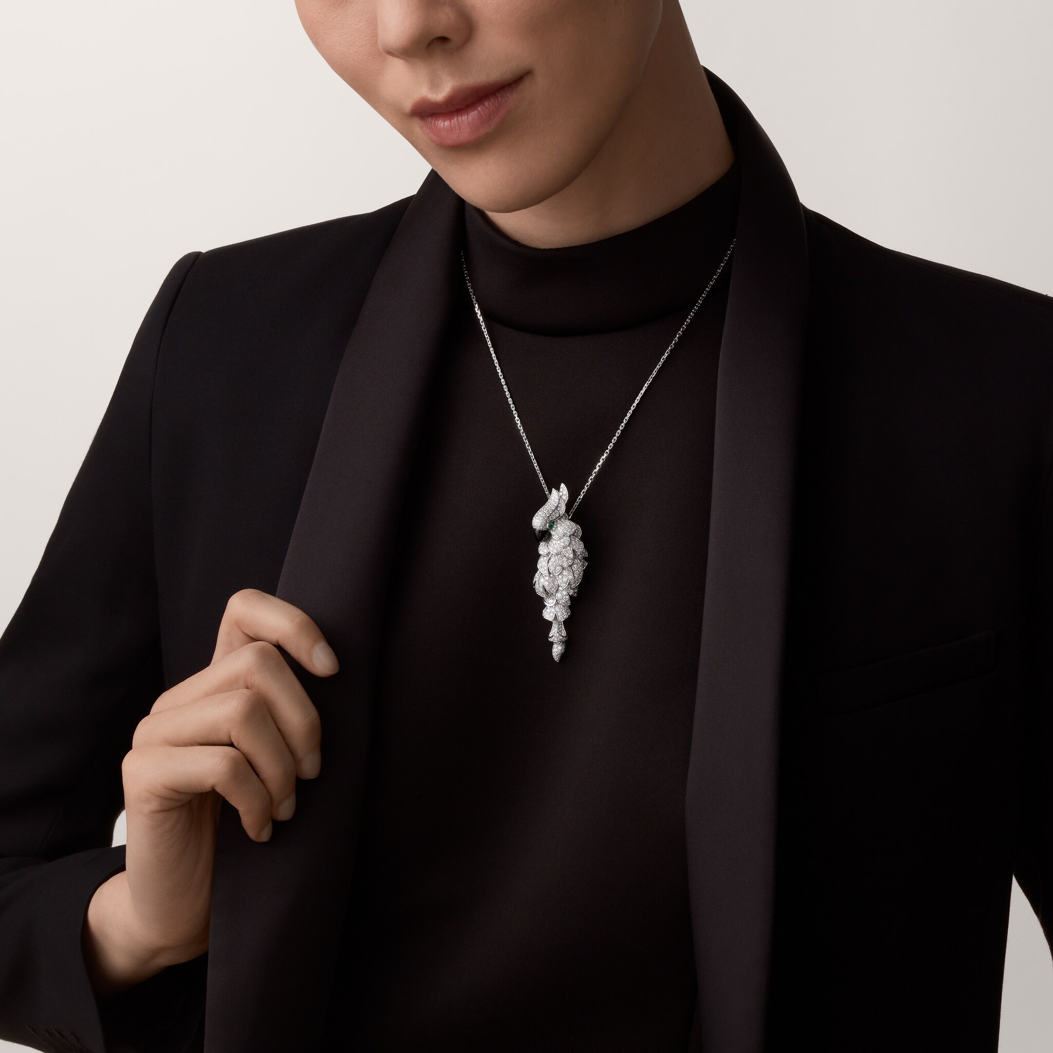 Faune et Flore de Cartier necklace, paved 