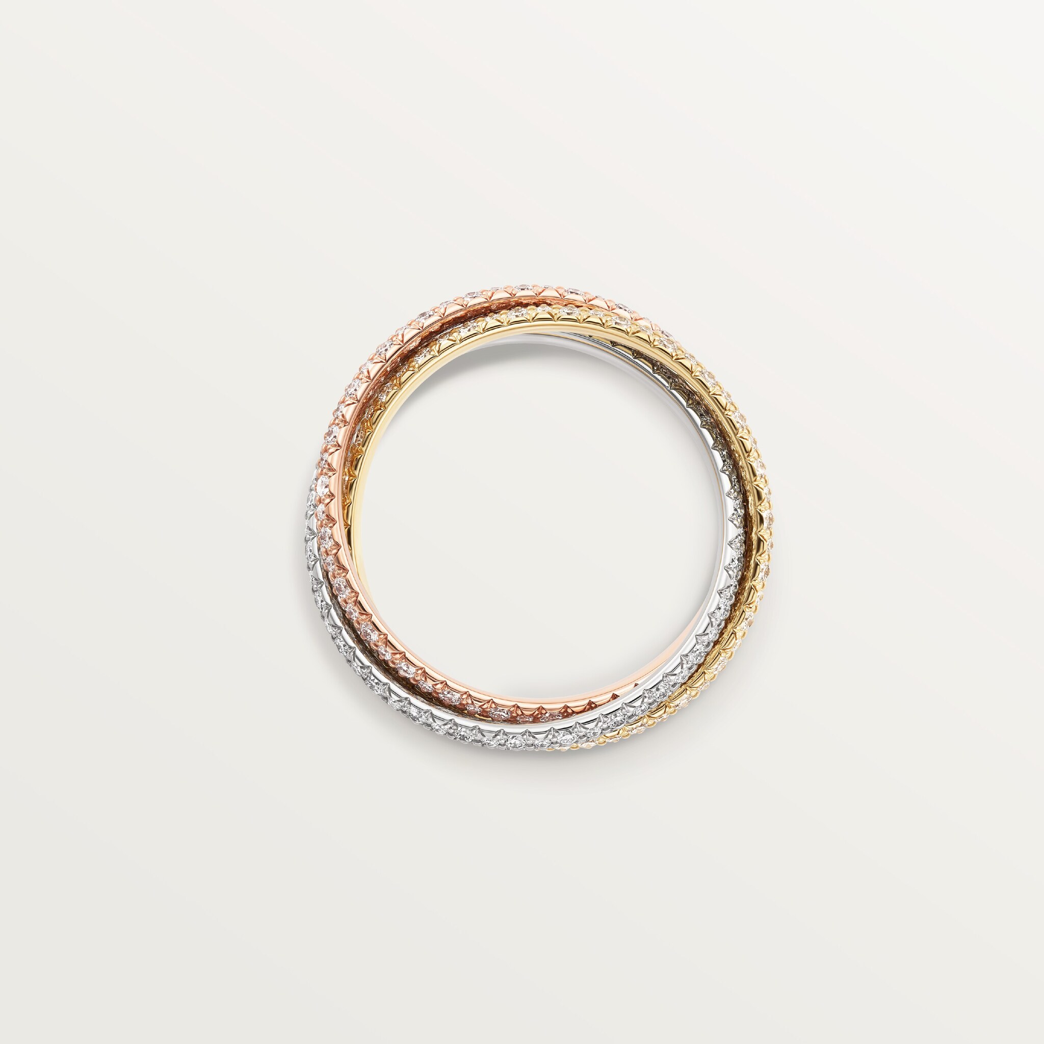 Trinity ring, small model, paved