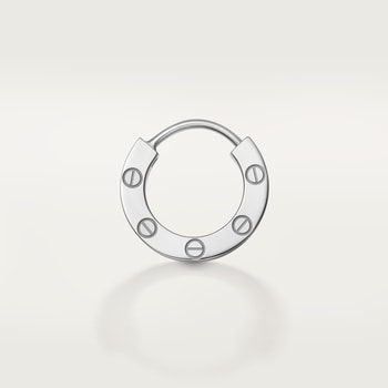 #LOVE# single hoop earring, paved #LOVE# single hoop earring, paved