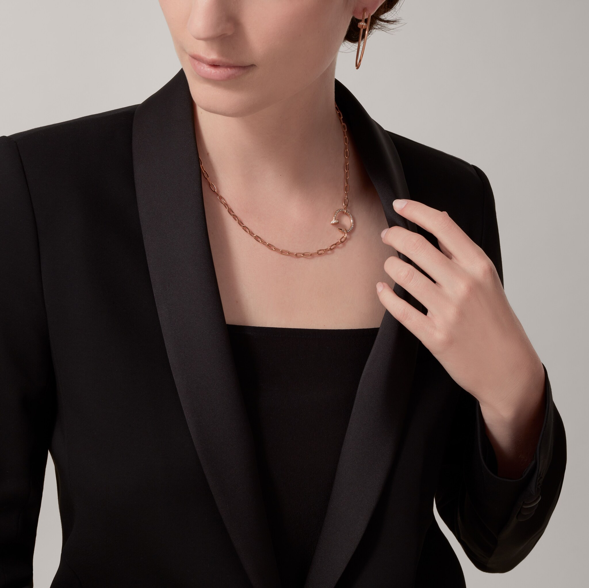 Juste un Clou necklace, paved 