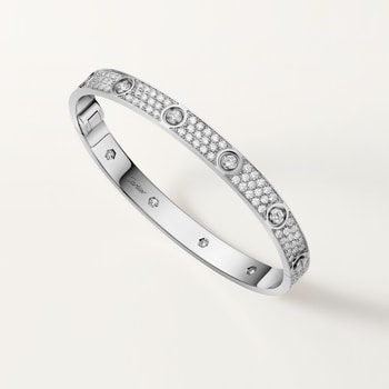 #LOVE# bracelet, classic model, paved, 10 diamonds