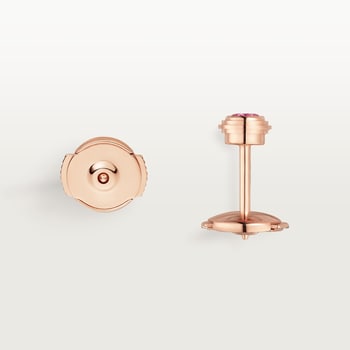 Cartier d'Amour stud earrings, 2 pink sapphires  Cartier d'Amour stud earrings, 2 pink sapphires