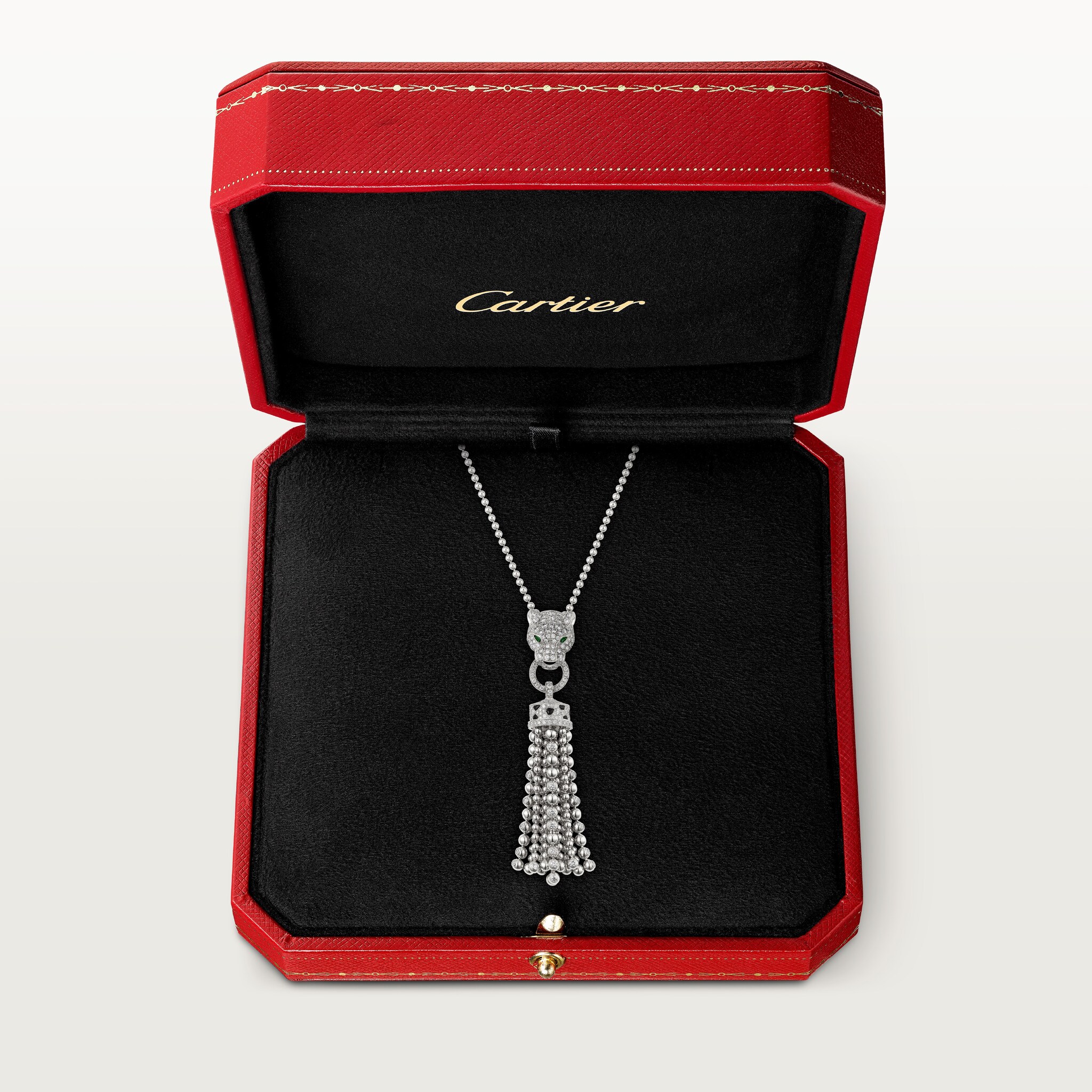 Panth&egrave;re de Cartier necklace, half-paved, image 7