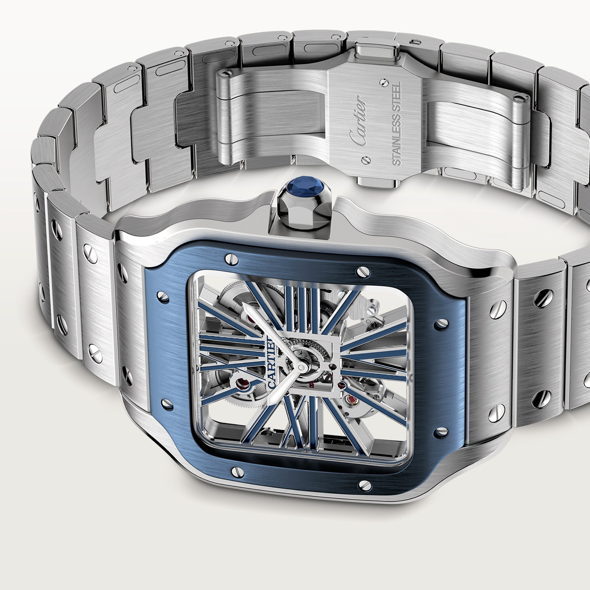 Santos de Cartier skeleton watch, image 7