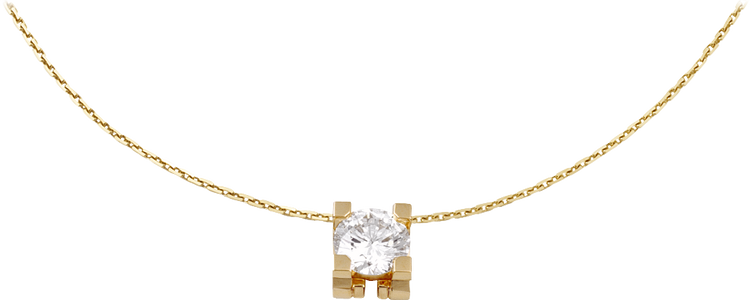Cartier c diamond necklace Clearance