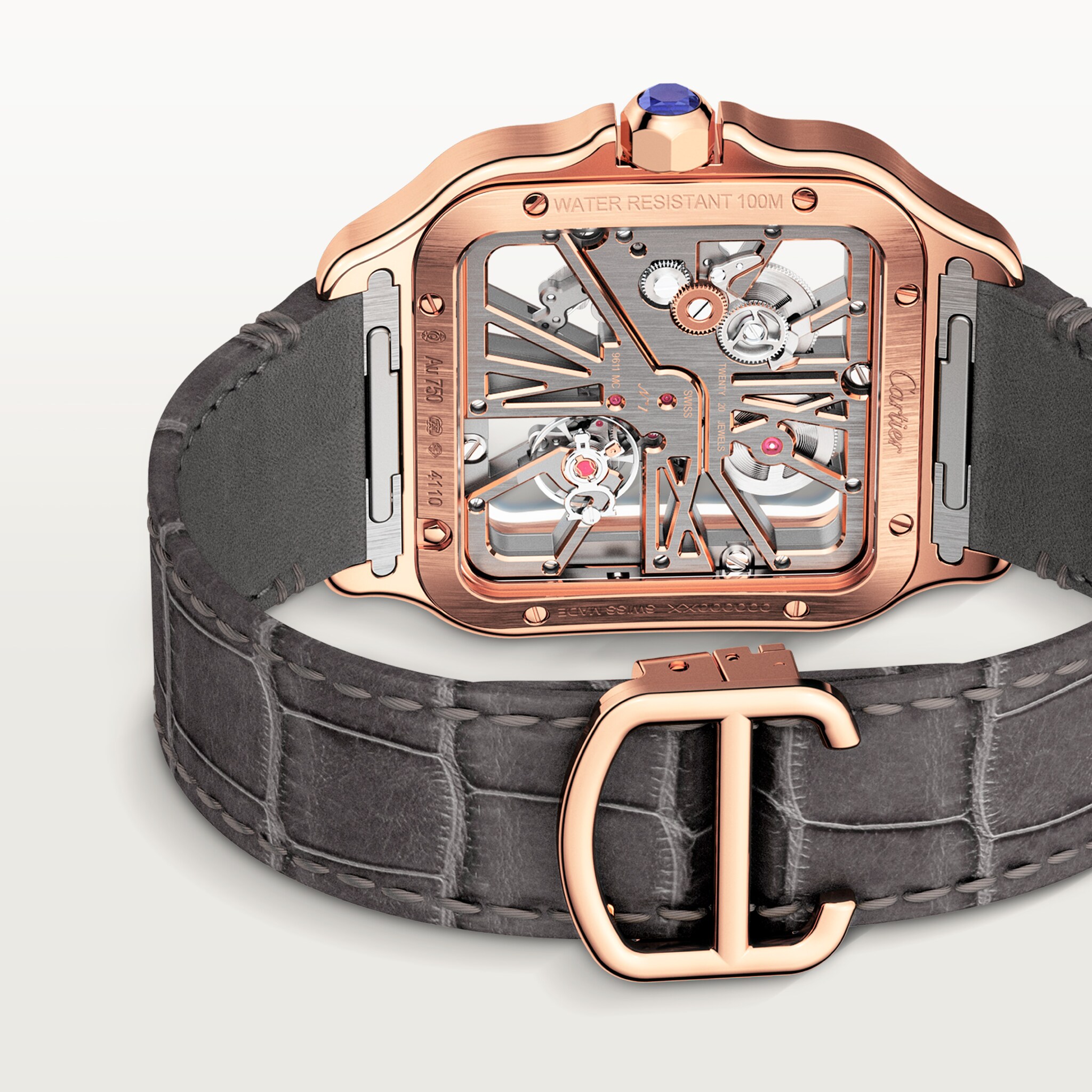Santos de Cartier skeleton watch, image 5