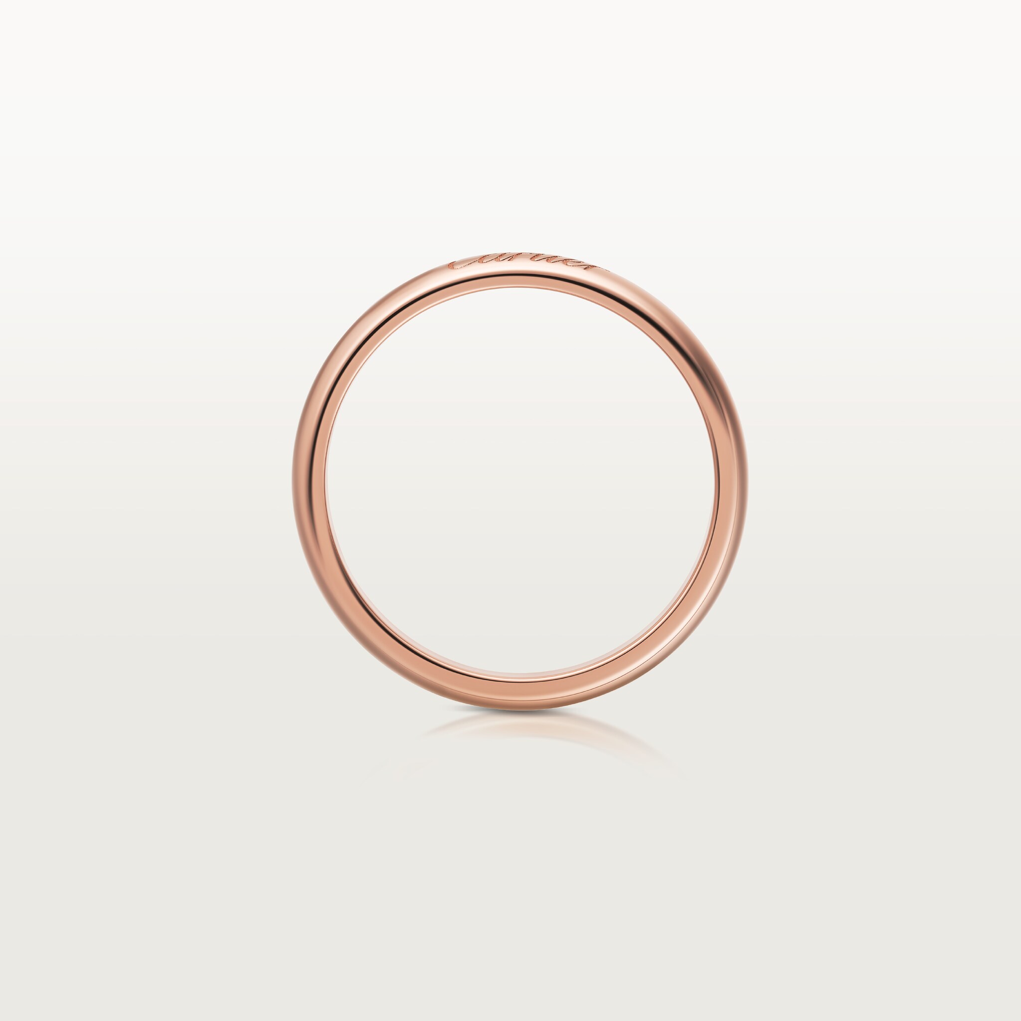 C de Cartier wedding band, 3 mm width