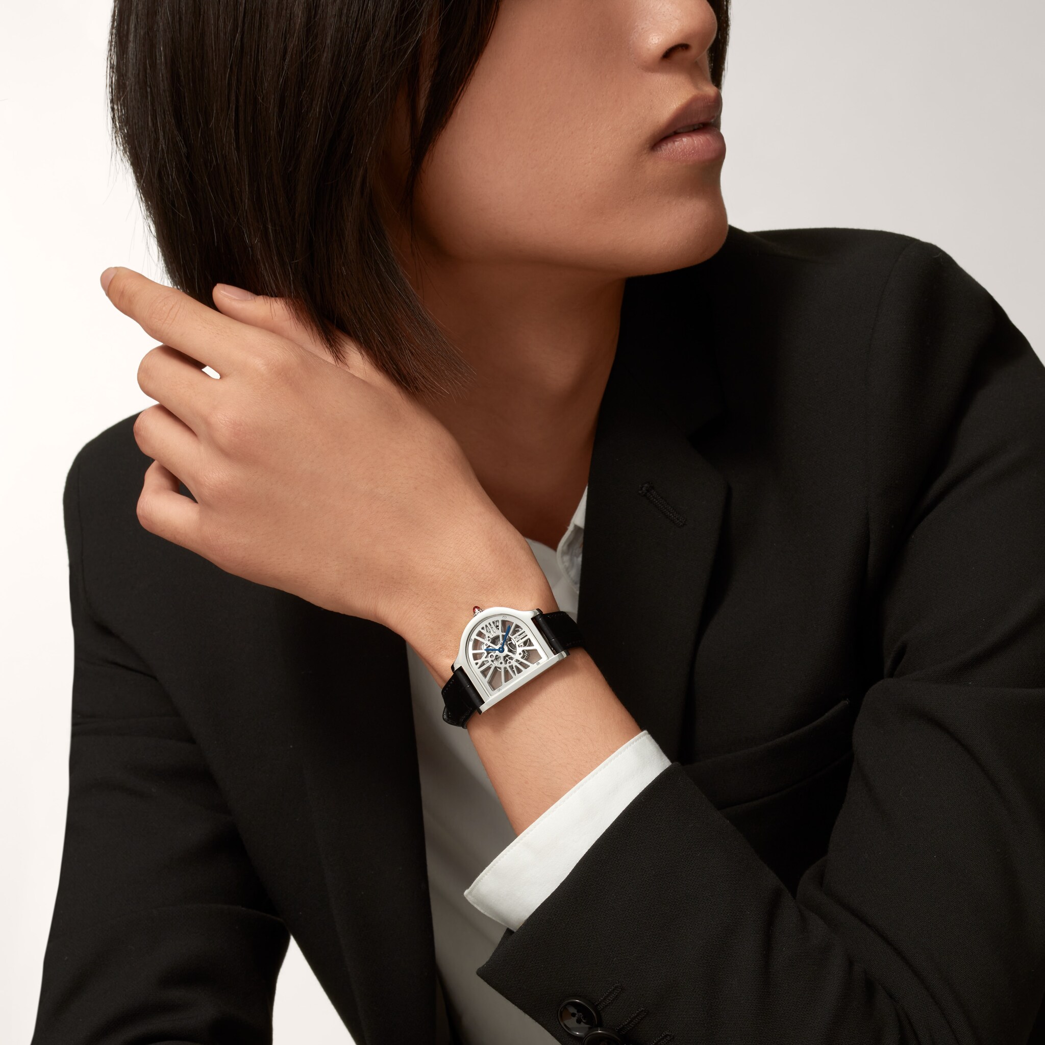 Cloche de Cartier skeleton watch