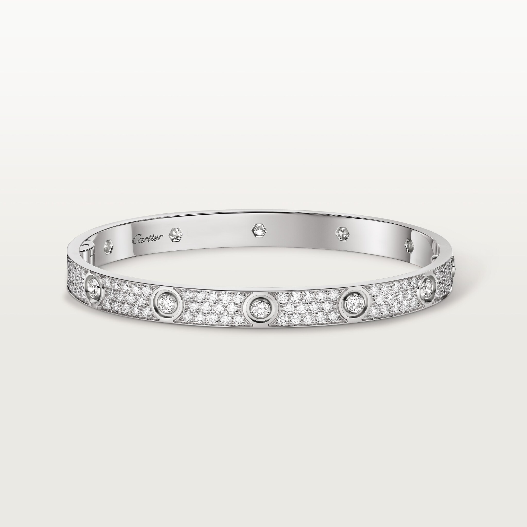 #LOVE# bracelet, classic model, paved, 10 diamonds