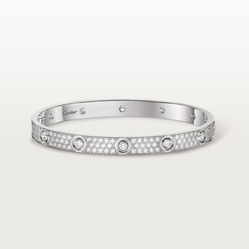 #LOVE# bracelet, classic model, paved, 10 diamonds