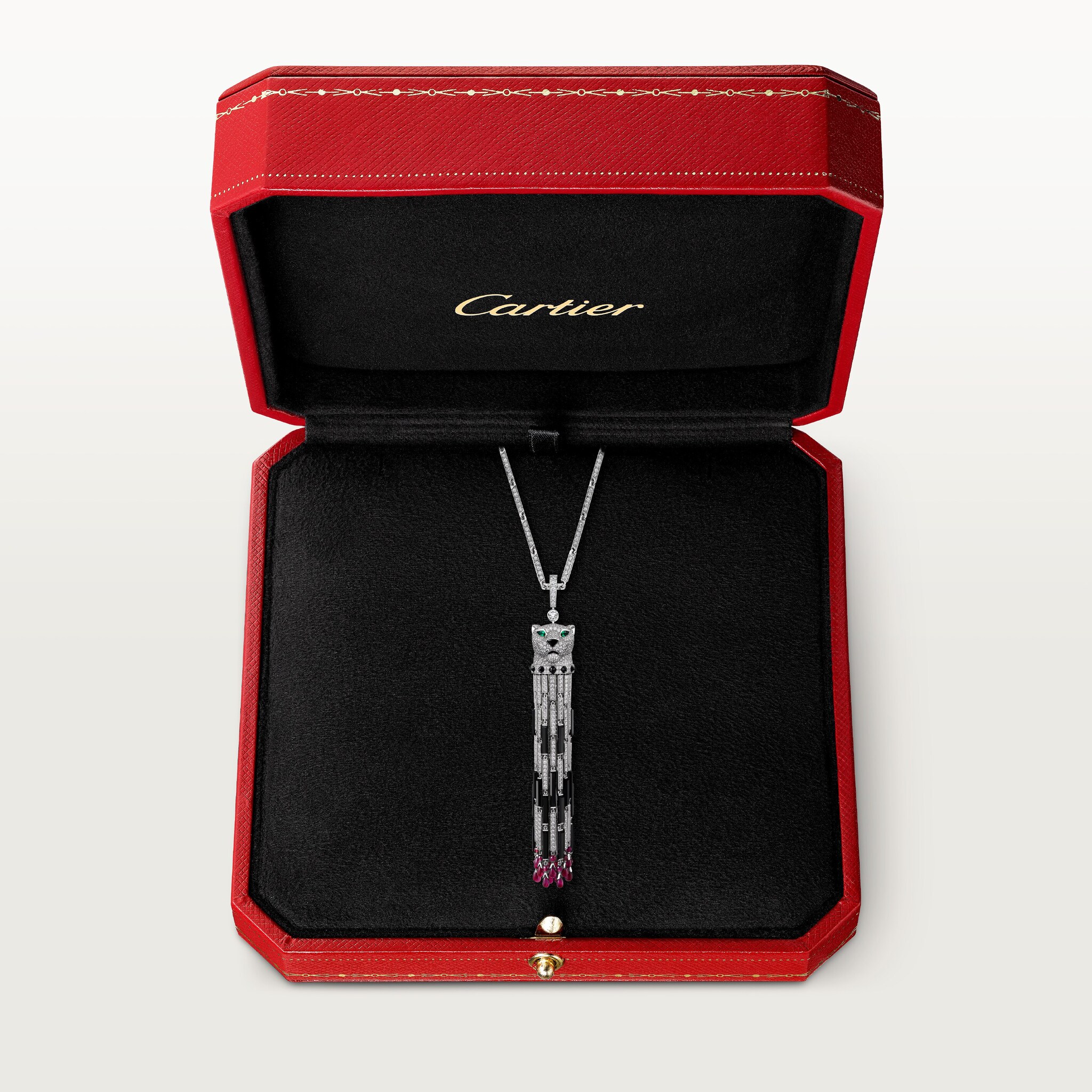 Panth&egrave;re de Cartier long necklace, ruby, multi-wear, large model, paved , image 6