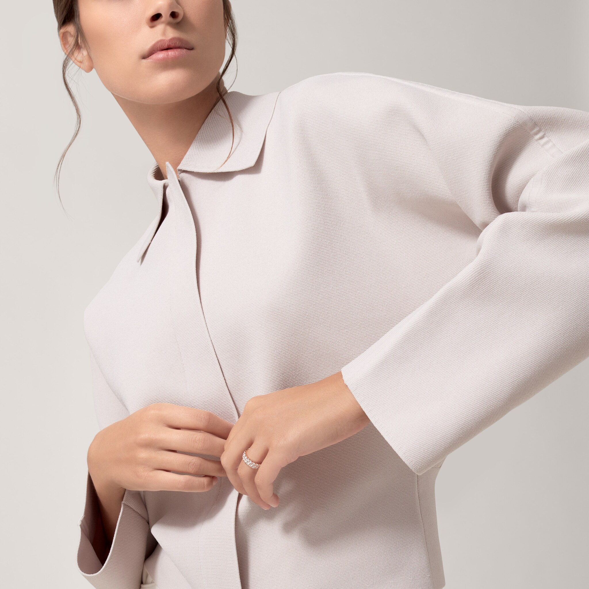 Broderie de Cartier wedding band, double row, diamonds