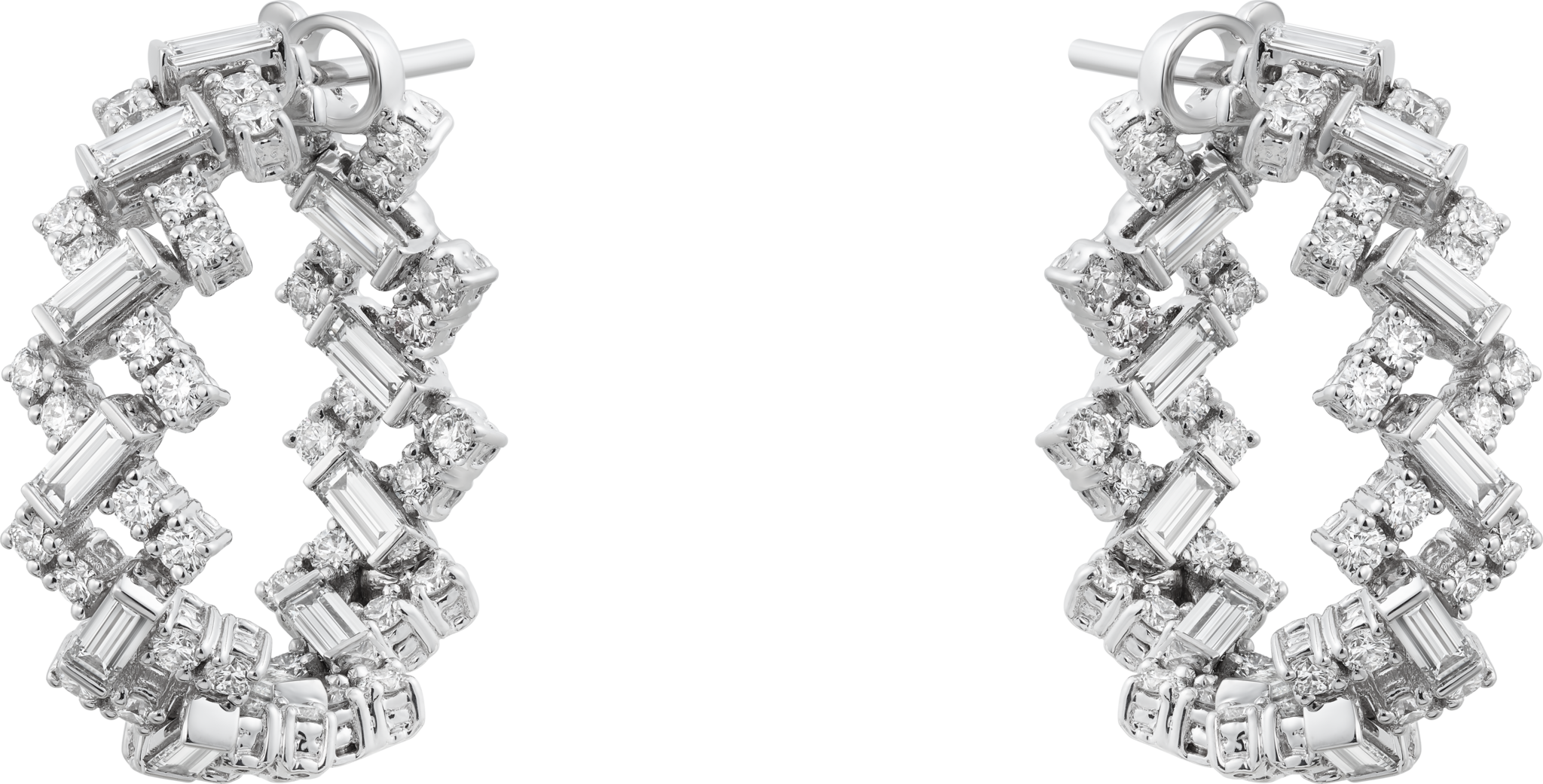 Reflection de Cartier earrings, diamonds